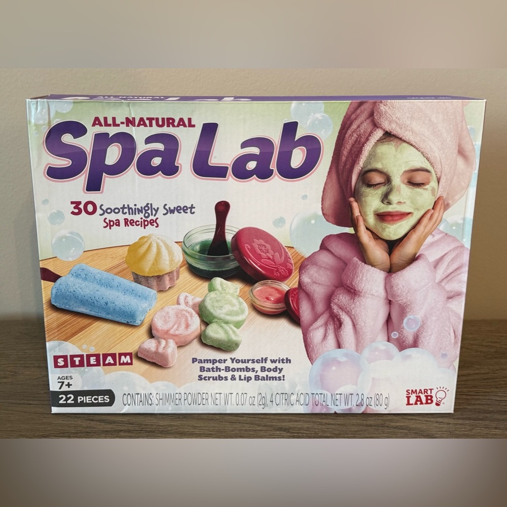 NIB SmartLab Toys Girls All Natural Spa Lab - Spa Recipes Activity Set - Ages 7+
